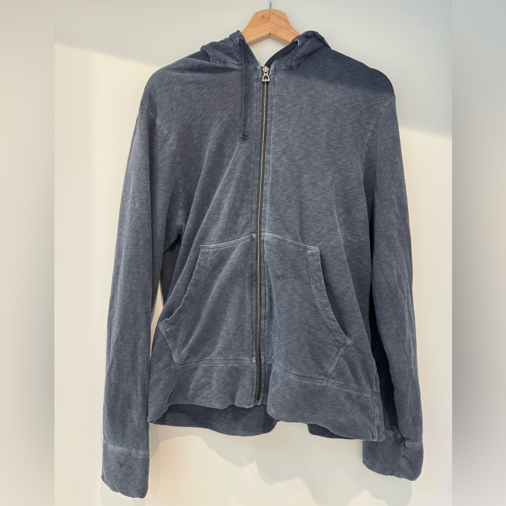 Men’s James Perse Zip Hoodie Sweatshirt, Sz 2